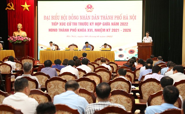 Đại biểu HĐND Thành phố tiếp xúc cử tri huyện Hoài Đức